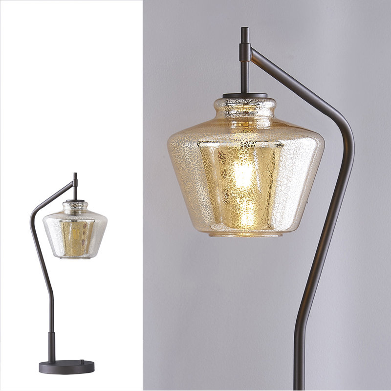 Lampe de table 26,5 "Cafe, Mercurisé, Bronze foncé