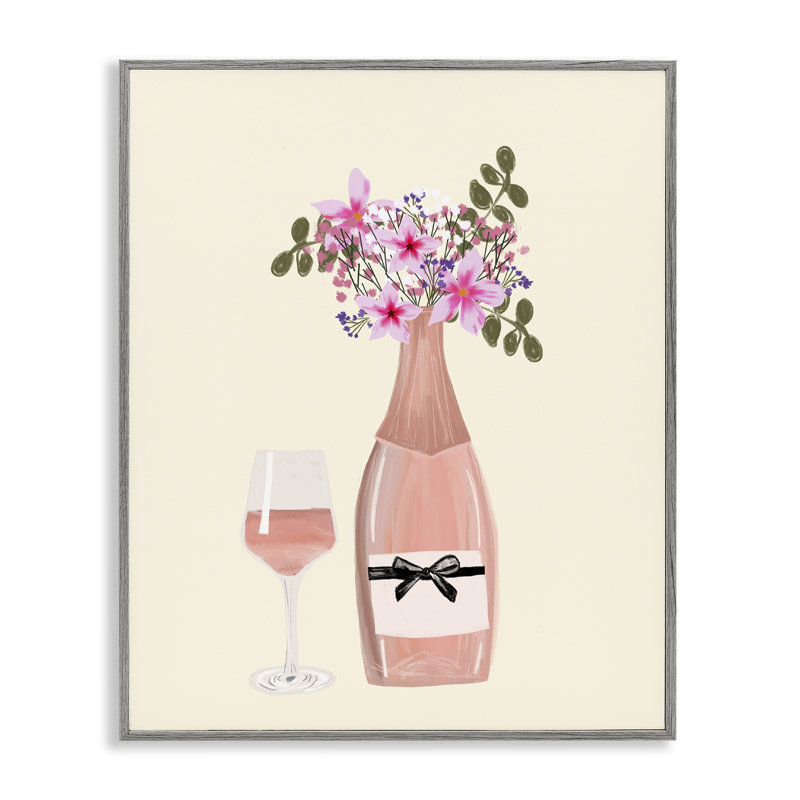 Floral floral et art du verre par Chen Alyesh, Estampe numérique Farmhouse, H 20 po x l 16 po