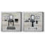 Neat and Tidy Bath - Ensemble de 2 peintures sur toile encadrées-881971995-881971973