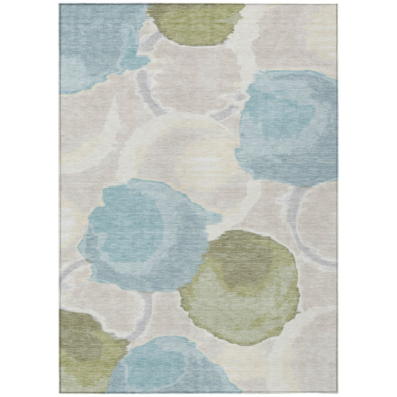 Machine Washable Indoor/Outdoor Chantille ACN2701 Modern Rug, 2'6" x 3'10", Ivory