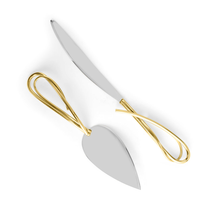 Calla Lily 2 Piece Cake Knife & Server Set