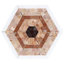 Ako 6" Hexagon Marble Micro Mosaic Tile-613342627