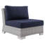 Ensemble de canapé modulaire d'extérieur en rotin 5 pièces Conway Sunbrella-1920102032