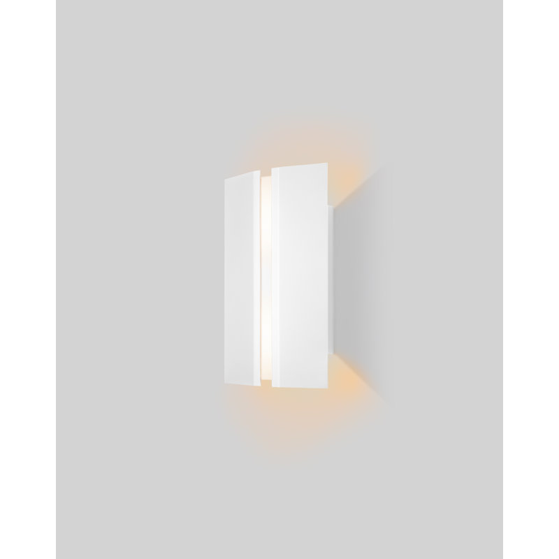 Applique murale encastrée à DEL Rima, Blanc thermolaqué texturé, 3000 K, 540