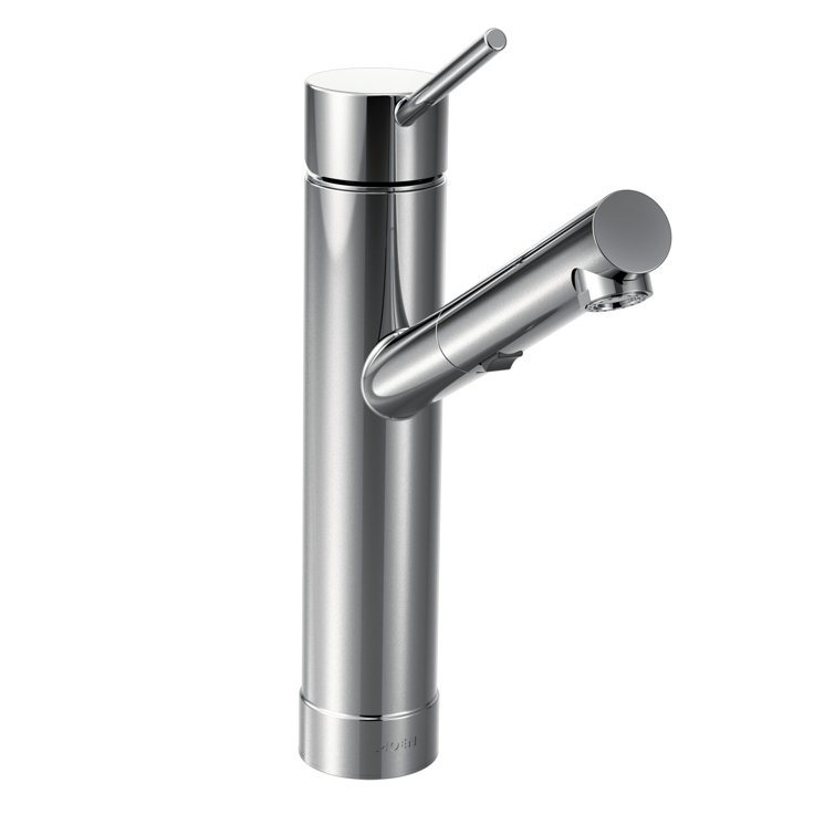Tilt Pull Out Single Handle Kitchen Faucet with Duralock™