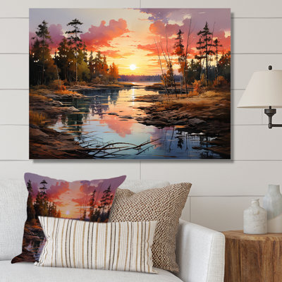 Lever de soleil sur la rivière Canadian I