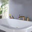 Robinet de baignoire en laiton au design moderne