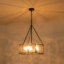 Lustre tambour noir mat à 5 lumières à intensité variable Jairdan-1165607381