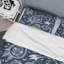 Blue Floral Paisley - Patterned Duvet Cover Set-1996221089