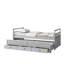 Grey Twin Bed With Strong Construction, Headboard, , Trundle And Storage Drawers In Attractive-129631003