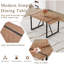 Ensemble de table de salle à manger 6 pièces pour 6 personnes, table de salle à manger en bois de 55 po avec 6 chaises en polyuréthane, ensemble de chaises de salle à manger moderne, table de salle à manger moderne en bois pour 6 personnes, style ma