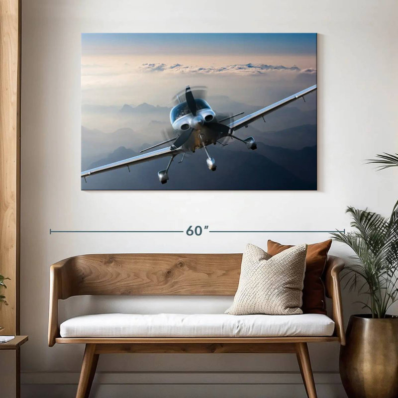 Mehar Private Propeller Plane, 32" H x 48" W
