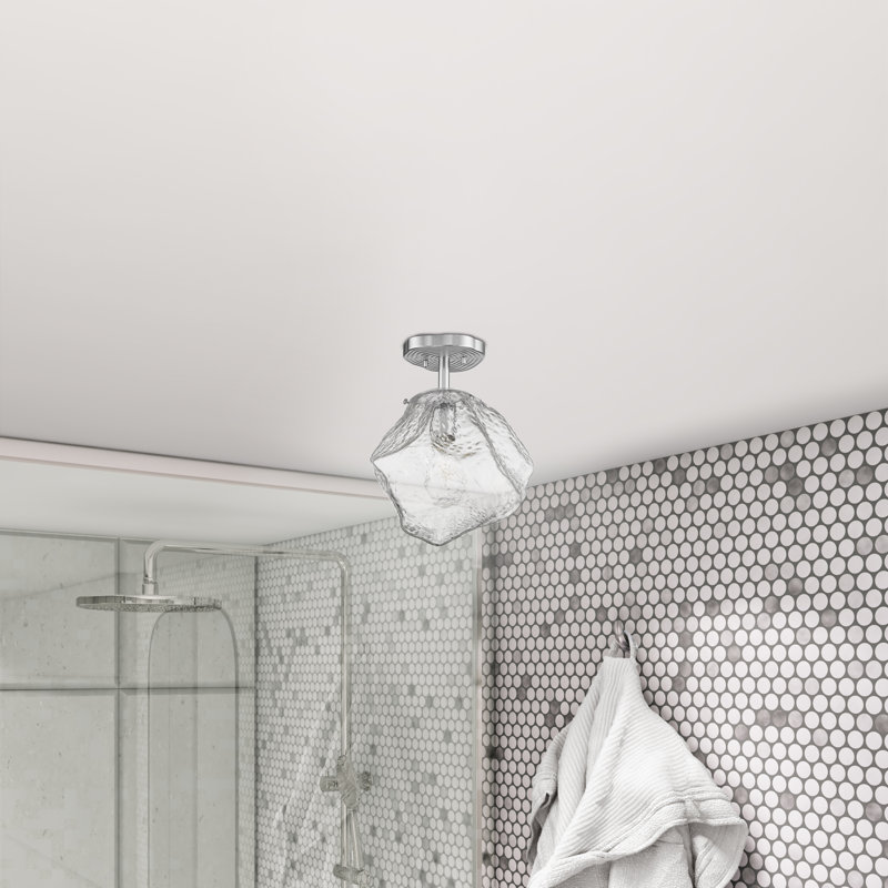 Josey Glass Semi Flush Mount