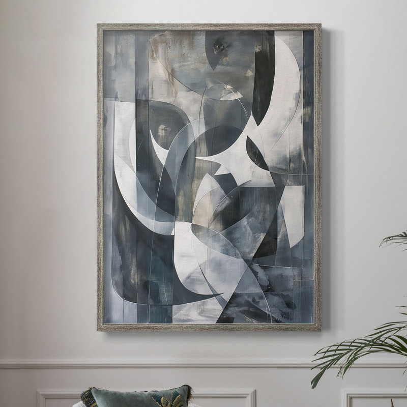 ABSTRACT Series CDL XXXV, reproduction encadrée - bois massif, H 21 po x l 17 po