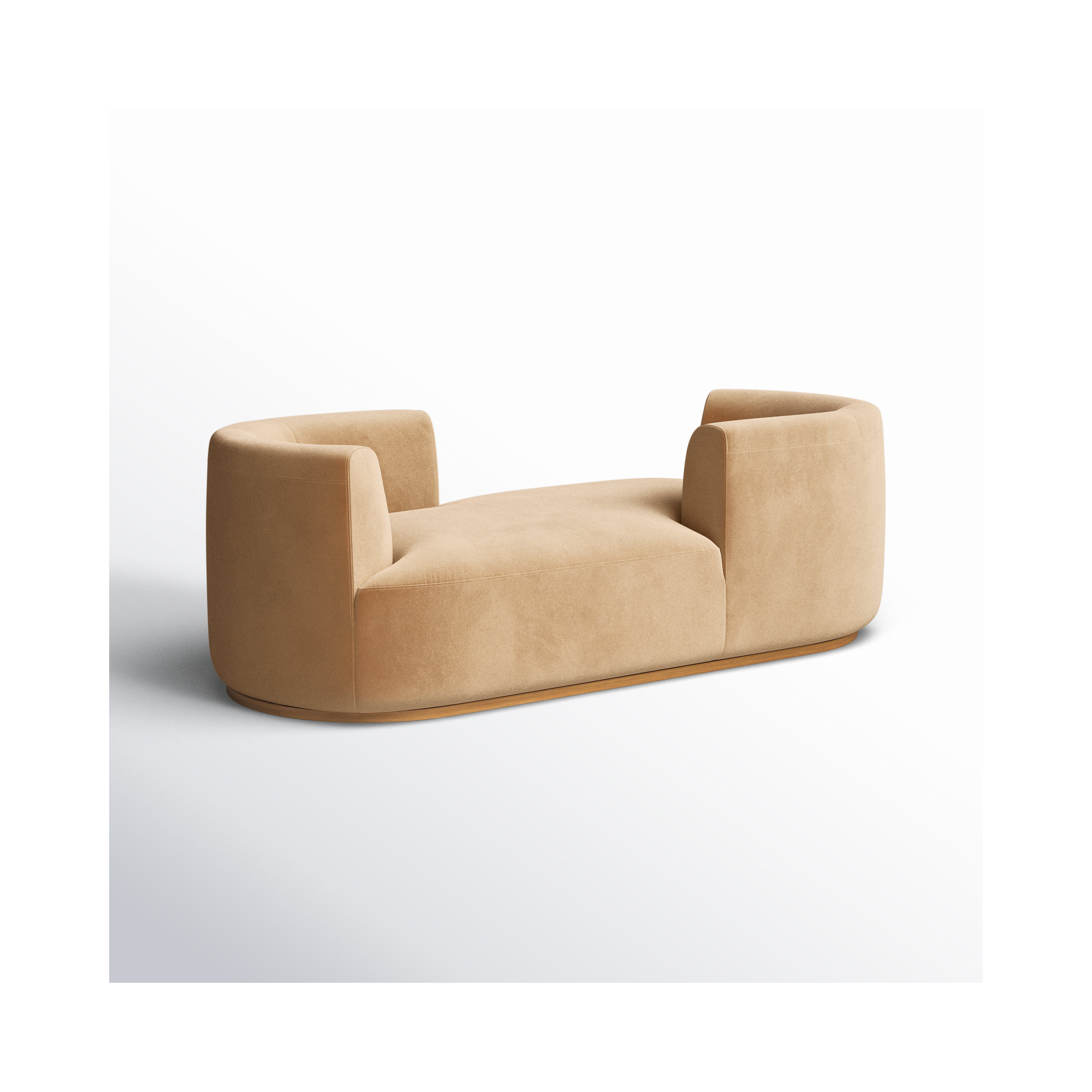 Kal Upholstered Chaise Lounge, Merino Polyester