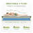 Bedstory 12-Inch King Hybrid Mattress in a Box with Gel Memory Foam and Breathable Green Cover