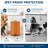5L/1.3 gal Round Trash Can, Bathroom Wastebasket with Soft-Close Lid | Step Foot Pedal, Removable Inner Bucket, Brushed Stainless Steel, for Office, Bedroom, Toilet, Live Room, Orange