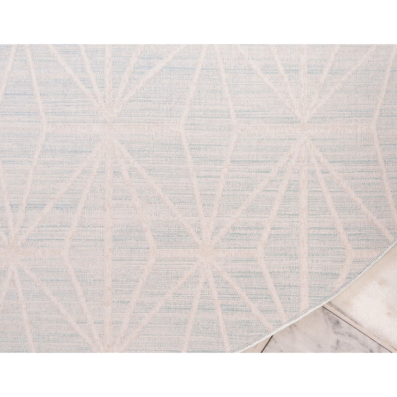 Heights Abstract Indoor Rug, Round 8'