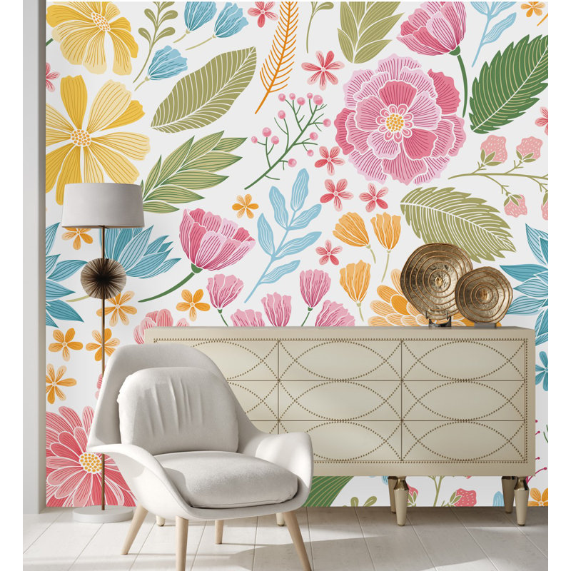 Peel & Stick Wall Mural, 10.42' W x 10.42' L