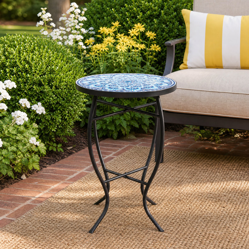 Bribie Patio Side Table, Mandala