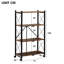 Del Mesa 124 cm H x 71 cm W Steel Etagere Bookcase