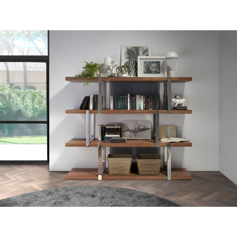 180cm H x 40cm W Solid Wood Etagere Bookcase