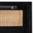 2-Drawer Solid Wood Nightstand with Cane Fronts-1563262683