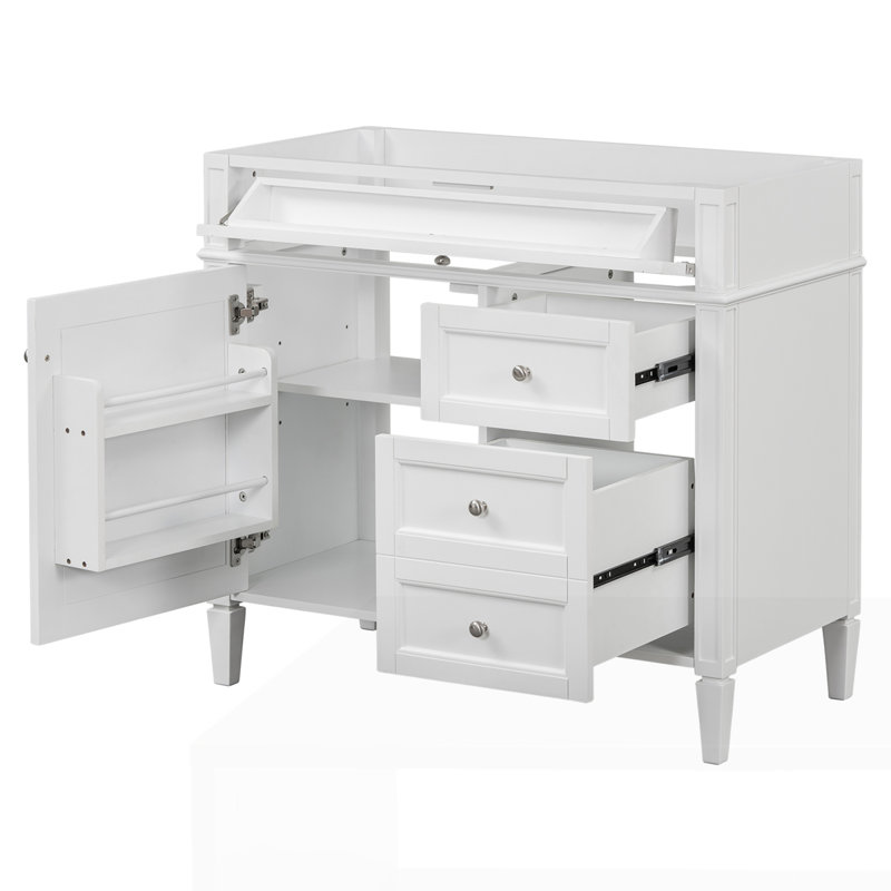 Meuble-lavabo 36 po sans lavabo supérieur, Blanc