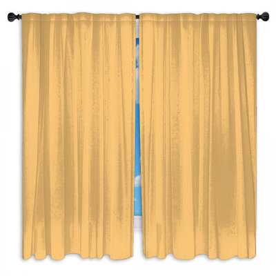 Rideaux de fenêtre de couleur unie beige uni et obscurcissant - 2 panneaux