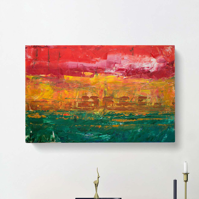 Abstract Art Painting Vol.271 by S.Johnson - Wrapped Canvas, 60cm H x 91cm W x 3cm D