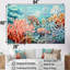 Ensemble de décorations murales corail sous-marin Gorgonacées-107734804-107734809