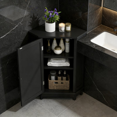 Meuble de coin avec tablette ajustable