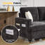 Canapé-lit compact en velours doux pour deux personnes sans repose-pieds-676940048