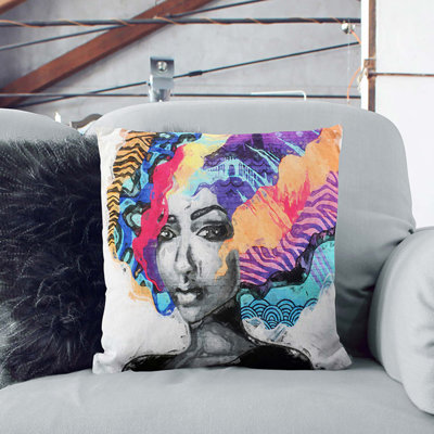 Love Is Street Art Cushion with Filling