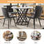 Round Metal Base Dining Table-682044128
