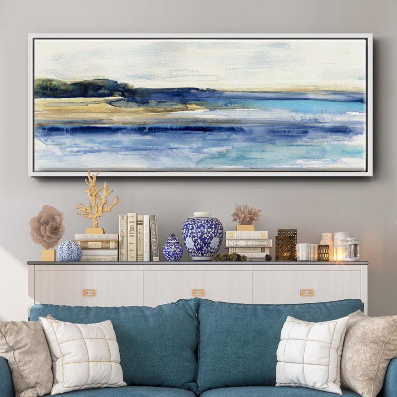 Indigo Bay- Framed Canvas