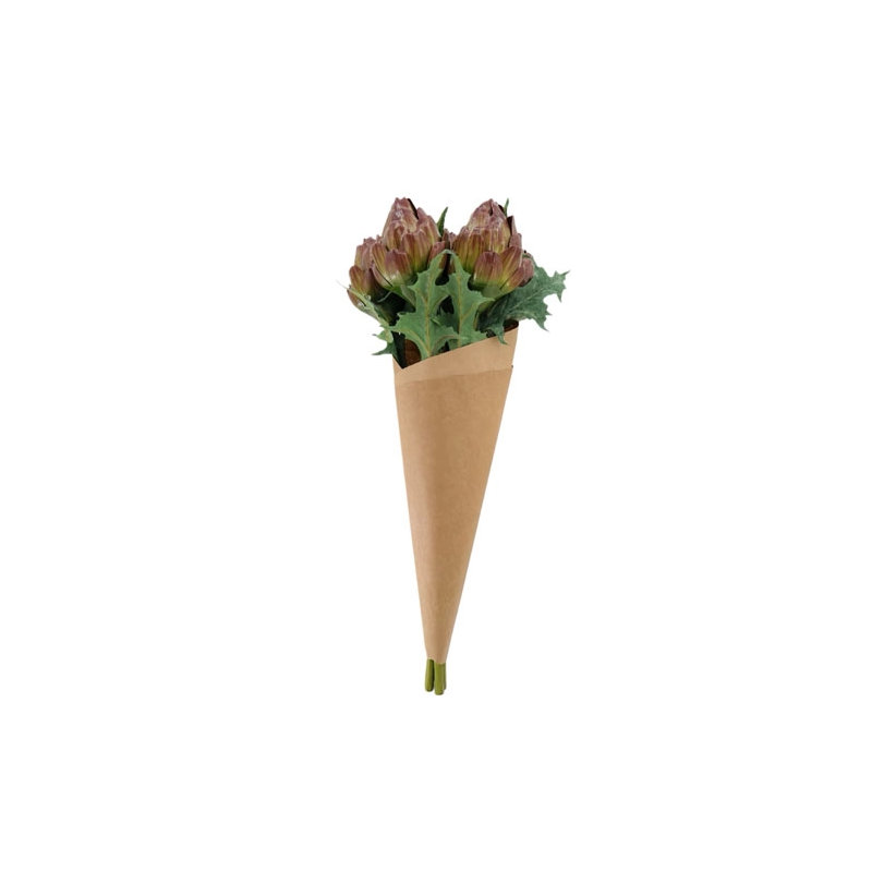 25" Artificial Purple Artichoke Stems