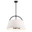 Luminaire suspendu charbon 4 lumières Lyutcho