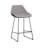 Inkeles Upholstered Counter Stool with Solid Wood Frame - Grey-1286626420-1286847394