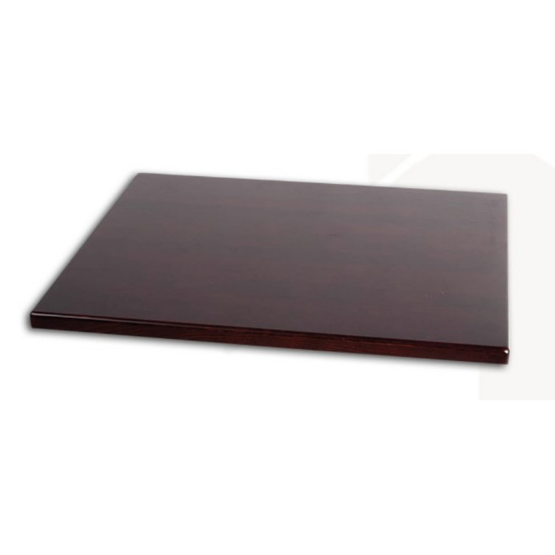 Plateau de table rectangulaire biseauté, Noyer foncé, P 36 po x L 36 po