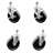 ½ Inch Threaded Stem Caster Set 2 Brakes SCC