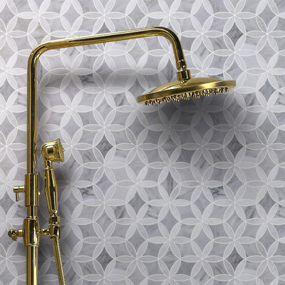 Winter 11.5" x 11.5" Natural Stone Mosaic Wall & Floor Tile
