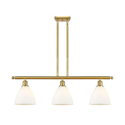 Luminaire suspendu linéaire à 3 lumières pour îlot de cuisine Amnah