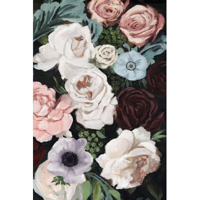 Floral Nocturne I by Victoria Borges - Painting