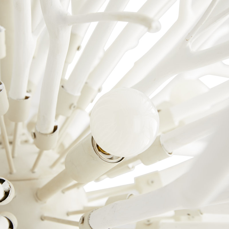 Finch 8 - Light Chandelier, White