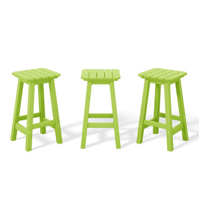 Laguna 24" Square Counter Stool (Set Of 3)