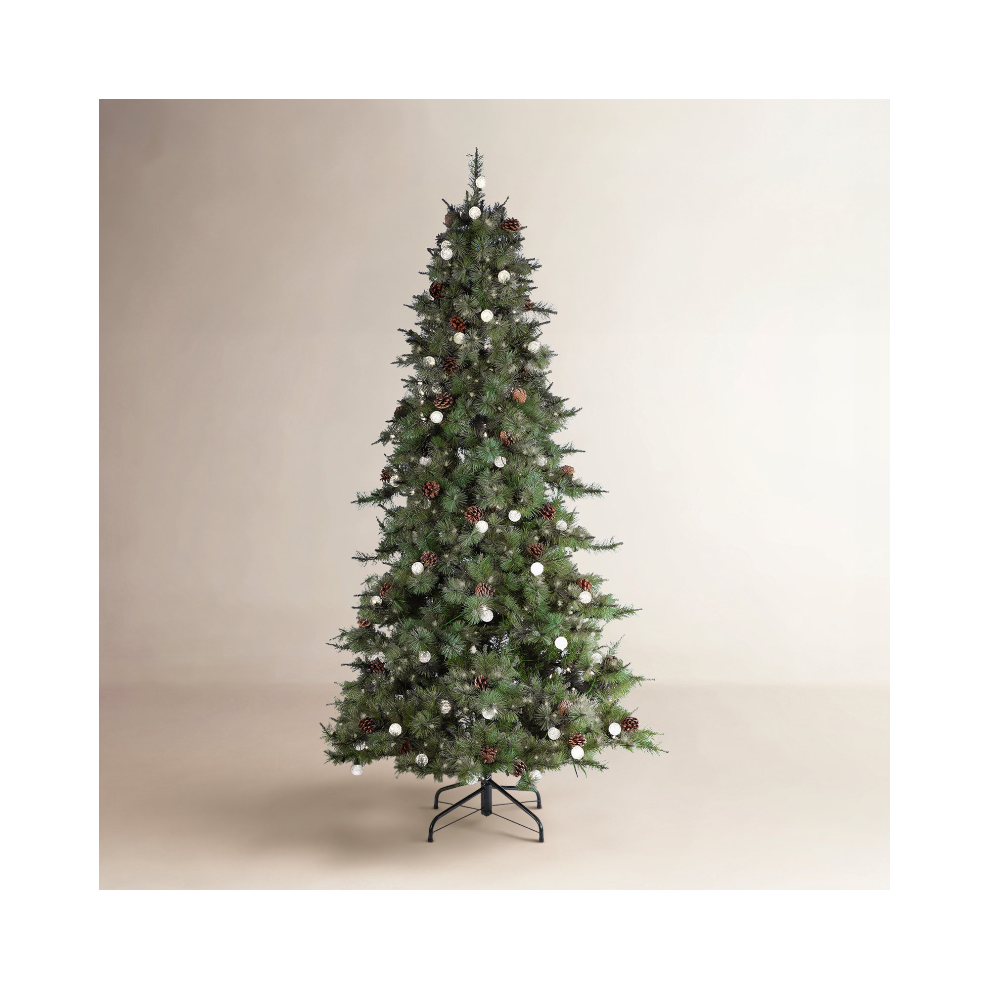 90' Lighted Artificial Fir Christmas Tree