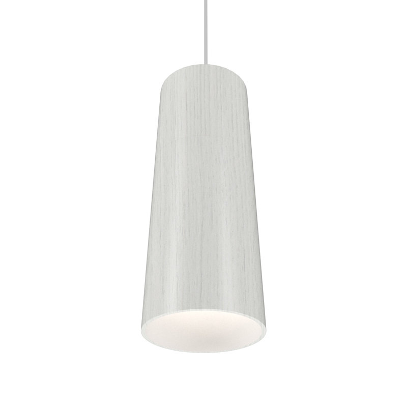 Luminaire suspendu cylindrique 1 lumière, Blanc organique