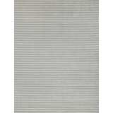Amani Modern Handmade Silky Nylon, Light Silver Area Rug