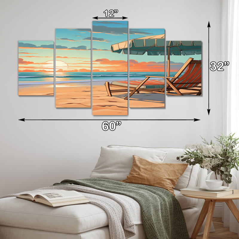Reichard - Coastal Wall Decor - 5 Panels